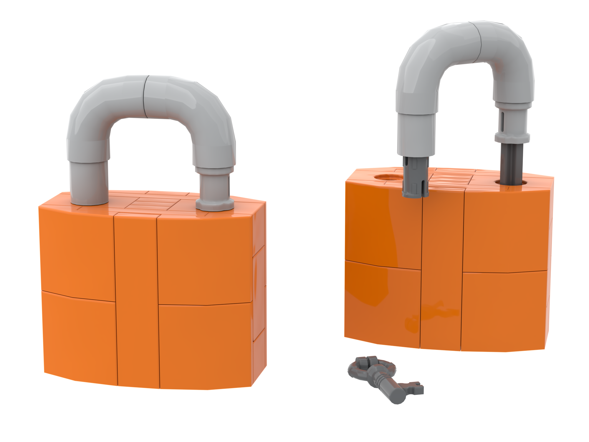 Veiligheid hangsloten van LEGO® als promotioneel geschenk op maat